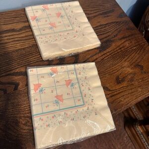 Vintage baby shower napkins Floral Patterned Napkins